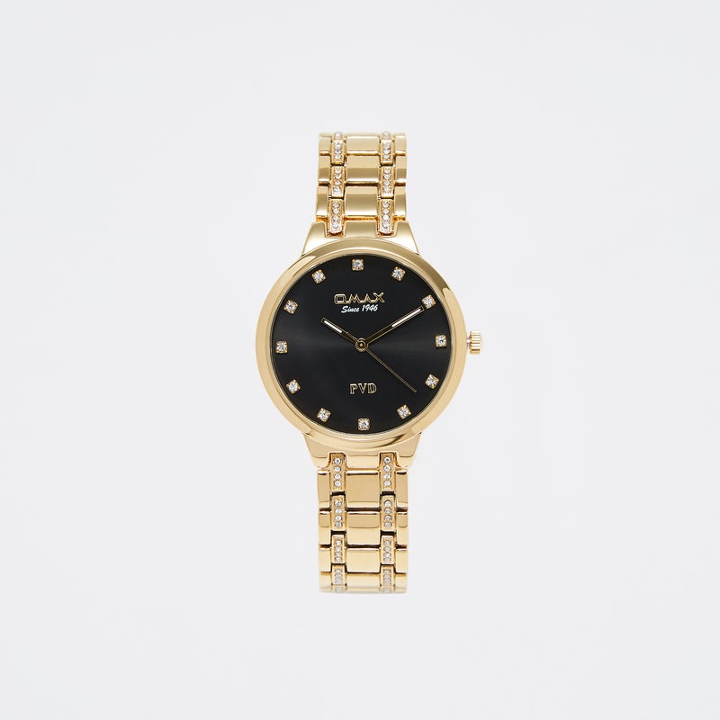 OMAX Gold Analog Wrist Watch for Women - Image 1